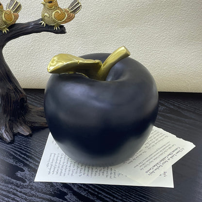 【Pre-order: 30-day lead time | MOQ: 120 units】 Stylish Home Décor Black Apple Ornament