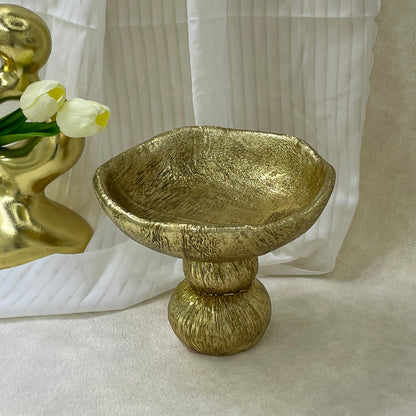 【Pre-order: 30-day lead time | MOQ: 120 units】Textured Gold Resin Tray | Artistic Home Collection