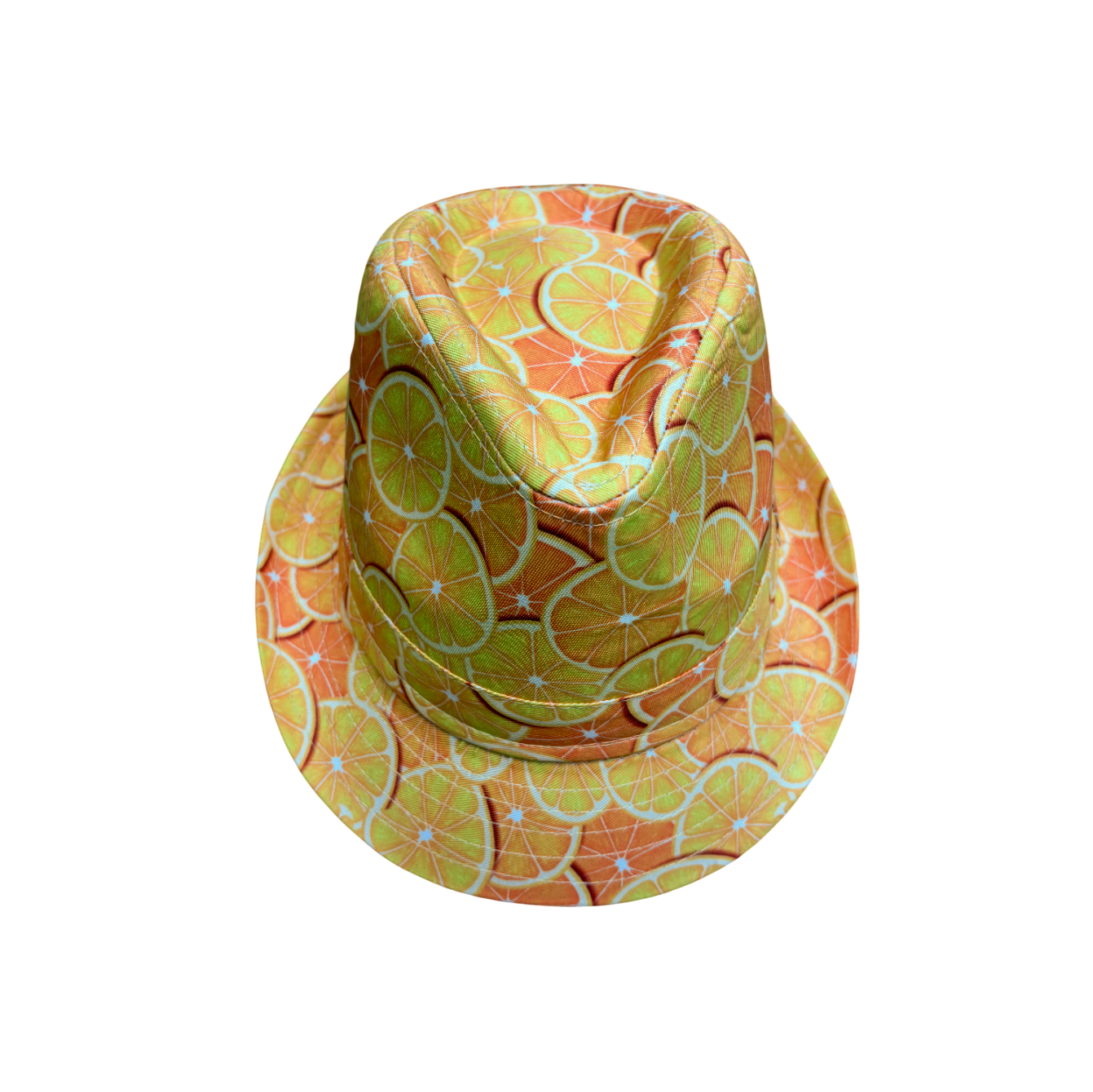 IGO2507331 Lemon Slice Printed Trilby Hat