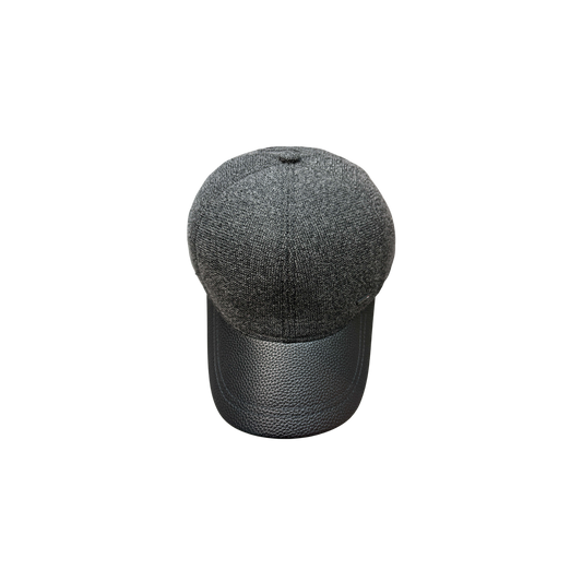 IGO2507345 Knitted Paneling & Faux - Leather Brim Baseball Cap