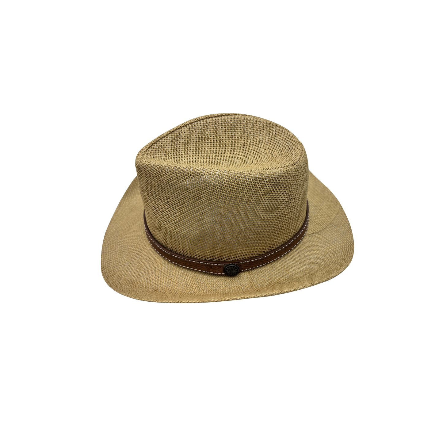 IGO2507370 Vintage Brown Decorative Band Designed Fedora Hat