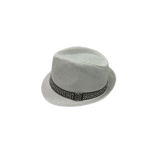 IGO2507395 Classic Ethnic-Style Webbing Designed Trilby Hat