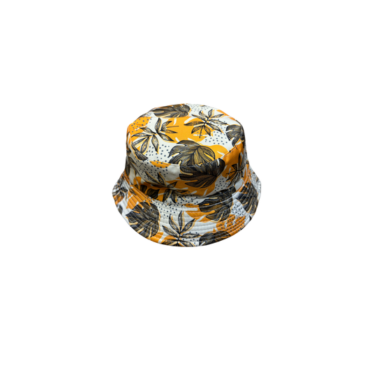 IGO2507405 Vintage Polka - Dot Plant Printed Bucket Hat