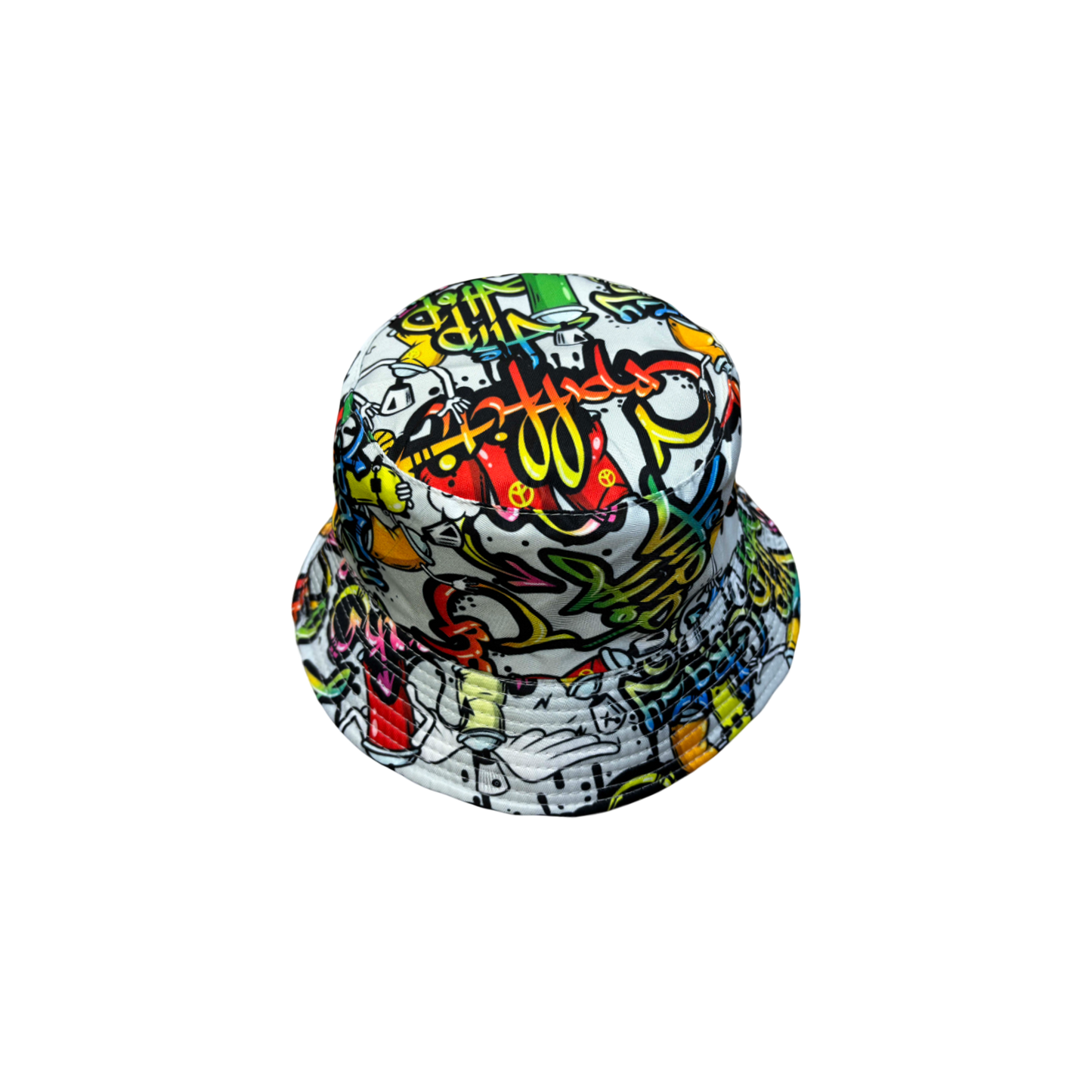IGO2507408 Street Graffiti Printed Bucket Hat