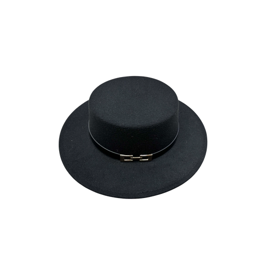 IGO2507425 Minimalist Metal Buckle Decorated Round-Top Bowler Hat