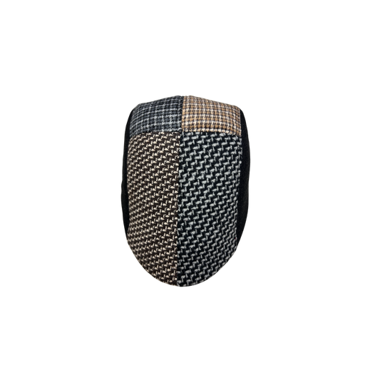 IGO2507429 Multi-Color Plaid Patchwork Contrast Flat Cap