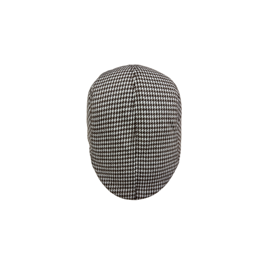 IGO2507442 Classic Houndstooth Plaid Flat Cap