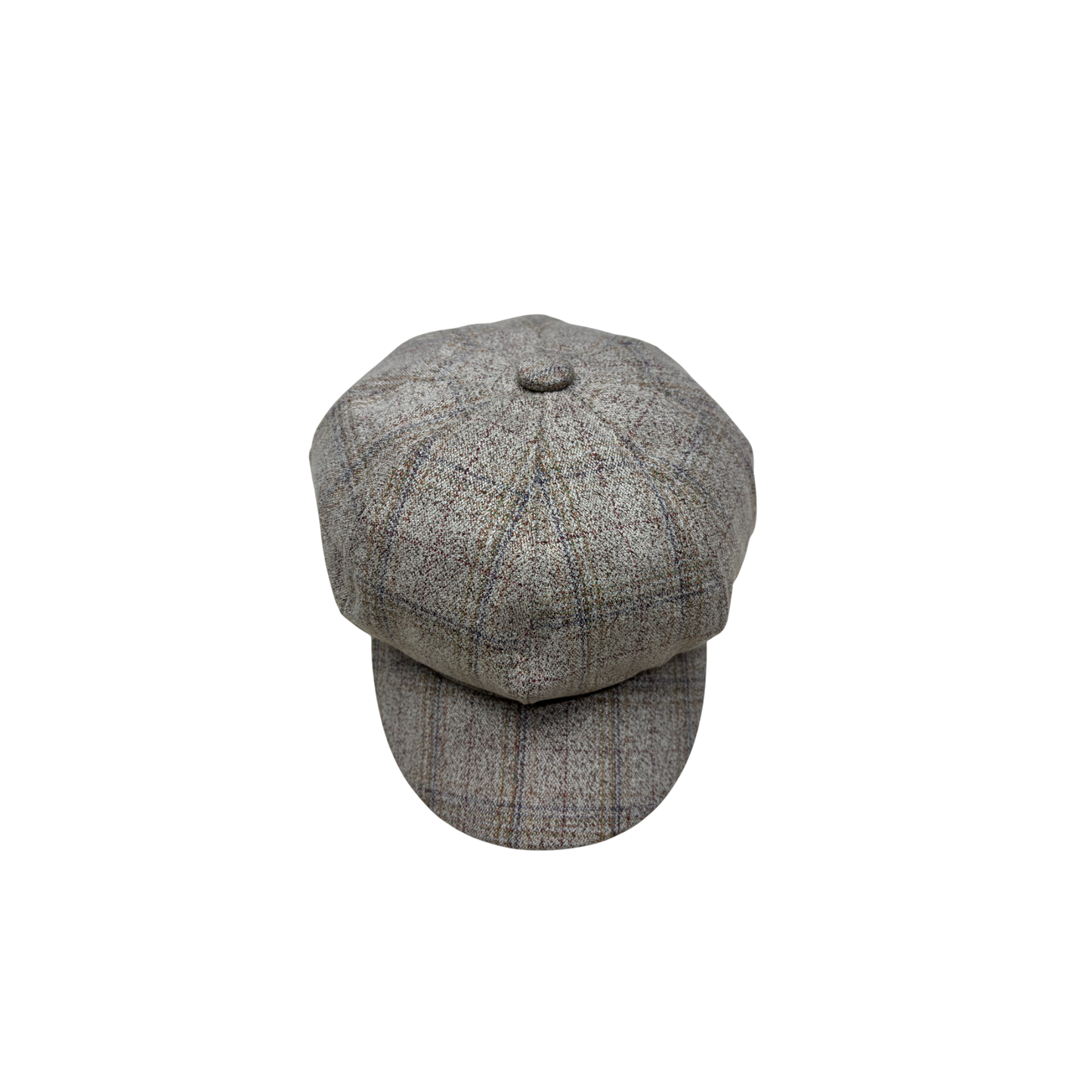 IGO2507444 Vintage British-Style Plaid 8 Panel Cap