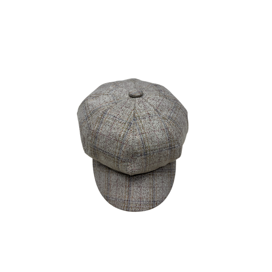 IGO2507444 Vintage British-Style Plaid 8 Panel Cap